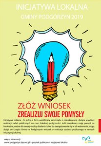 Plakat Inicjatywy Lokalne 2019 mini