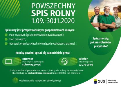 Plakat PSR 2020 metody spisu 2 mini